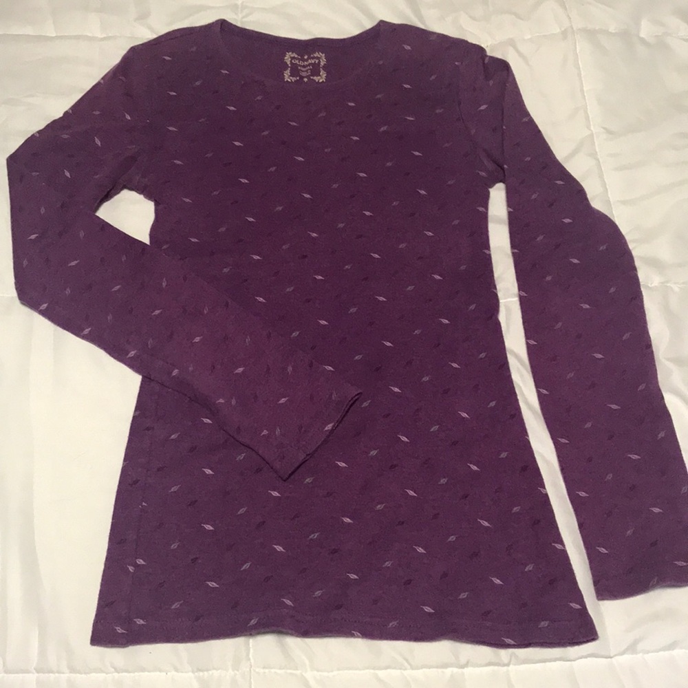 Colored Leaves Long Sleeve Top